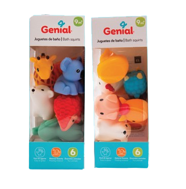 Juguete para bebé de baño (6 pzas.)