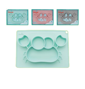 Plato de silicona con tapete - Shelly