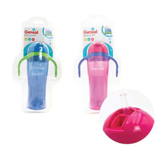 Botella con pajilla (11Oz)