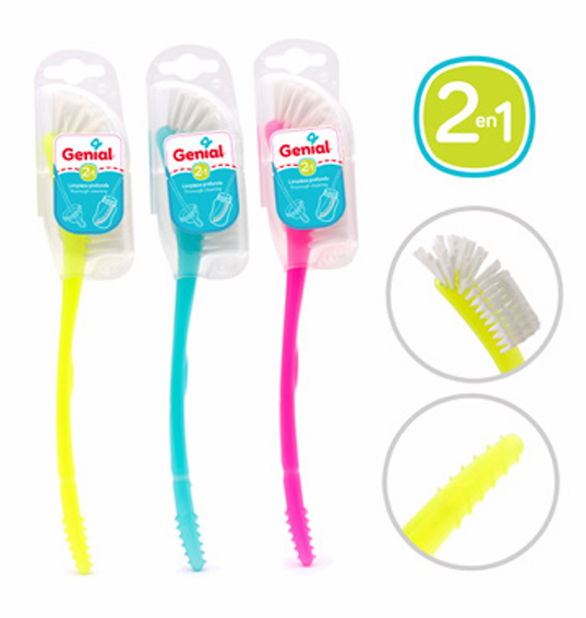 Cepillo para biberon y tetina (2 en 1)