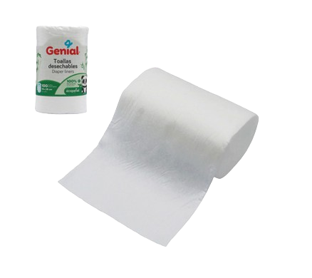 Toallas desechables para pañal ecológico (100 uds.)
