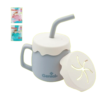Vaso de entrenamiento de silicona multiuso