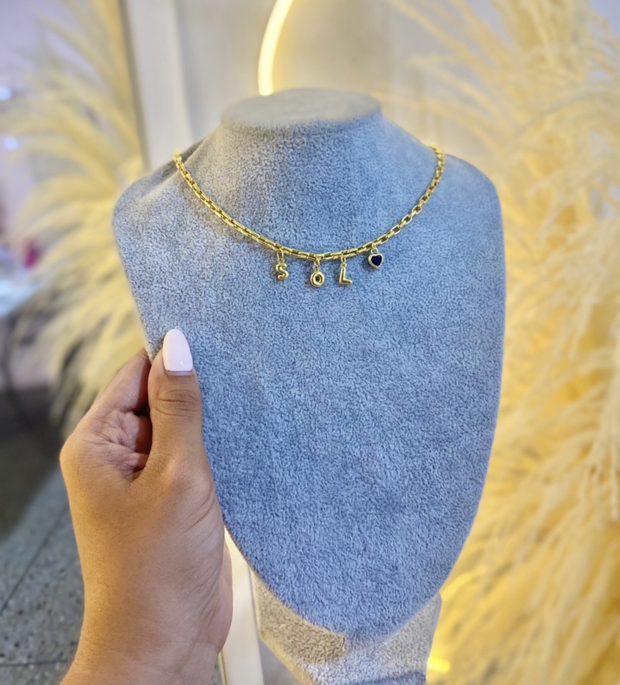 Collar iniciales  4