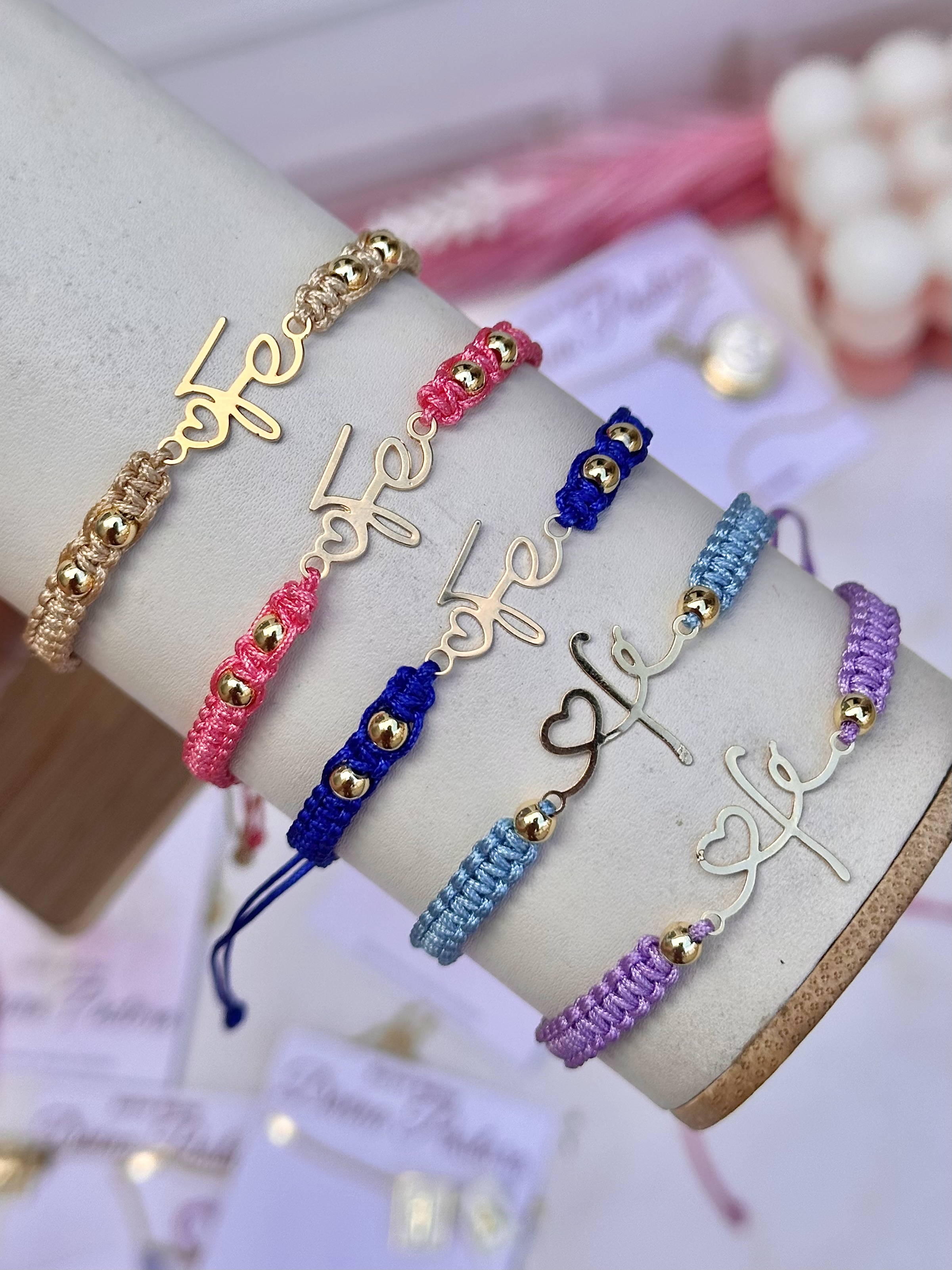 Pulsera tejida Fe 
