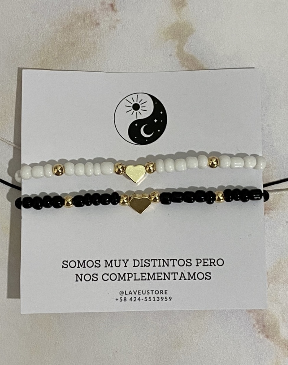 Pulsera pareja corazón 
