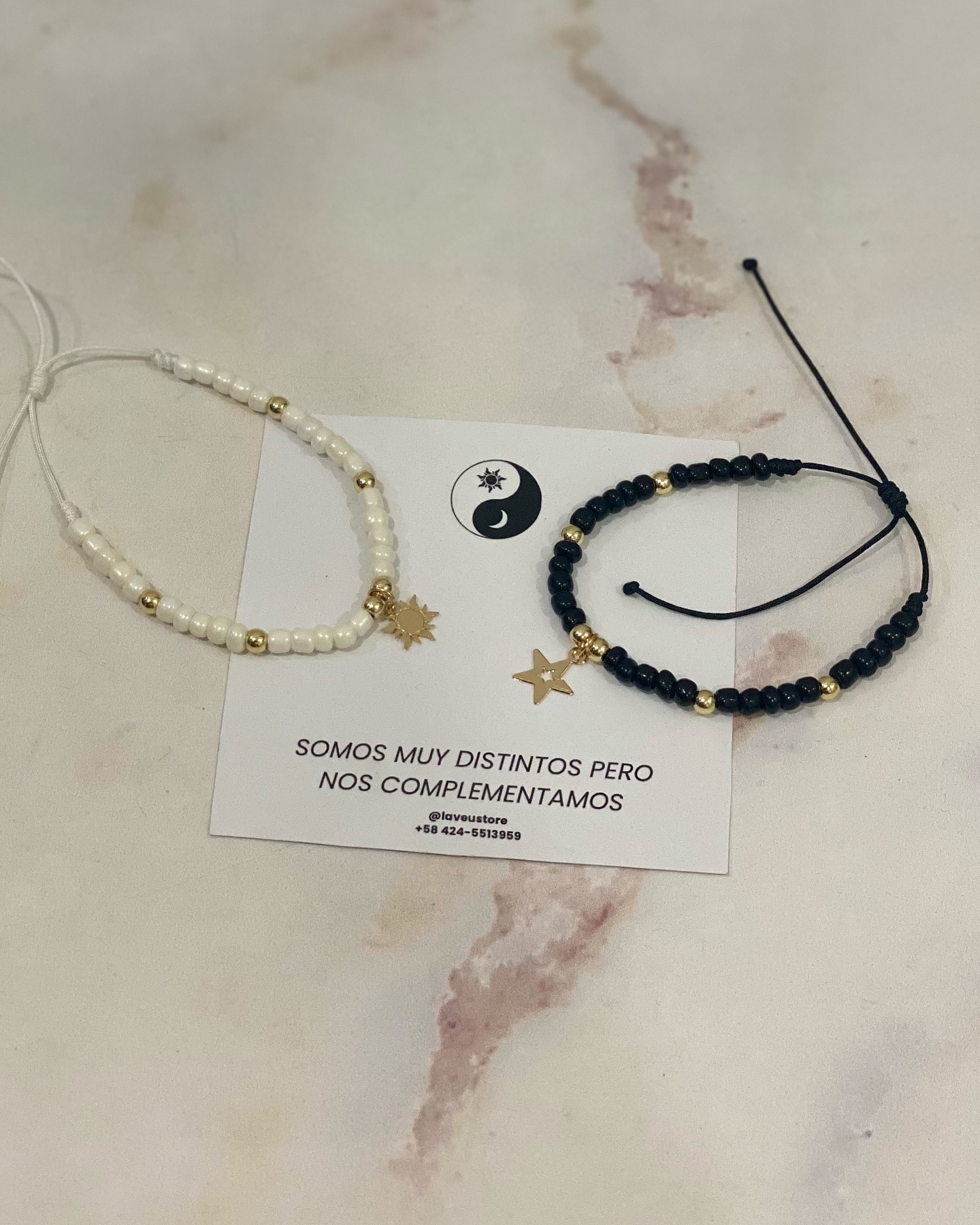 Pulsera sol y estrella 