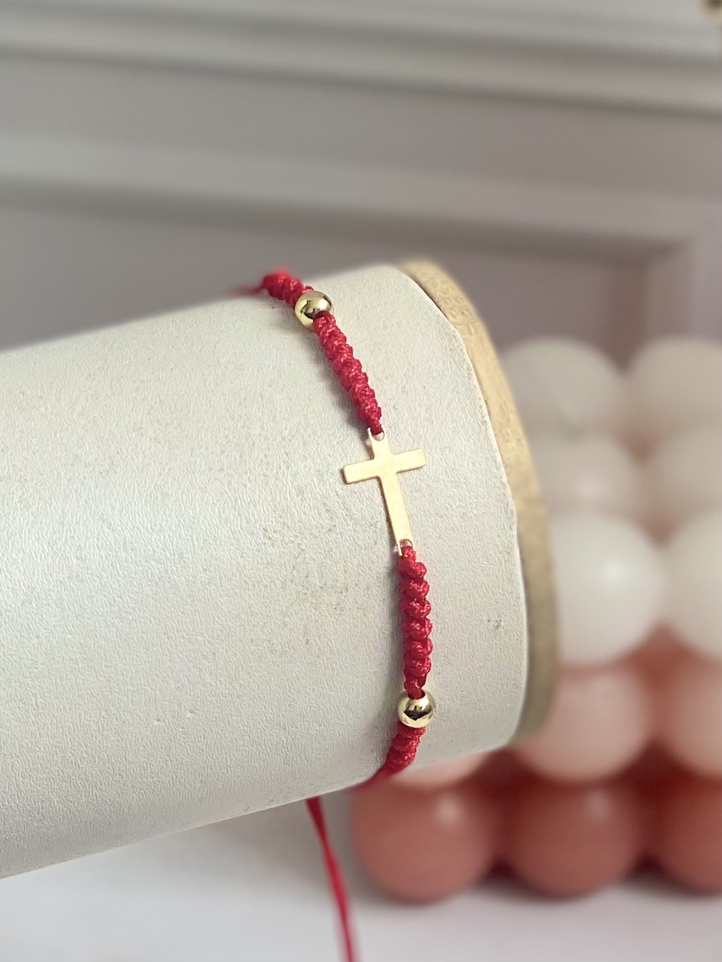 Pulseras cruz y fé