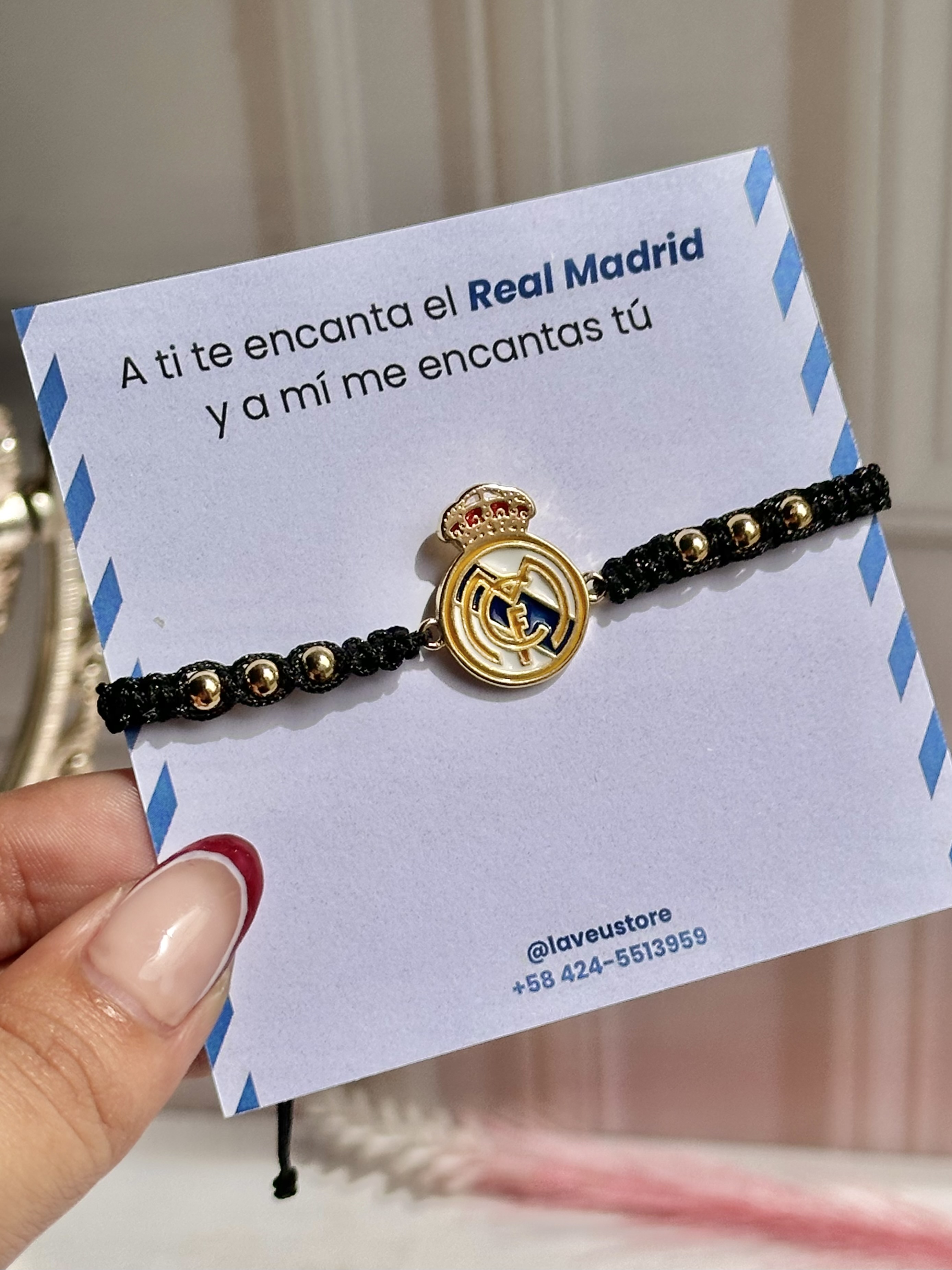 Pulseras tejidas Real Madrid y Barcelona  2