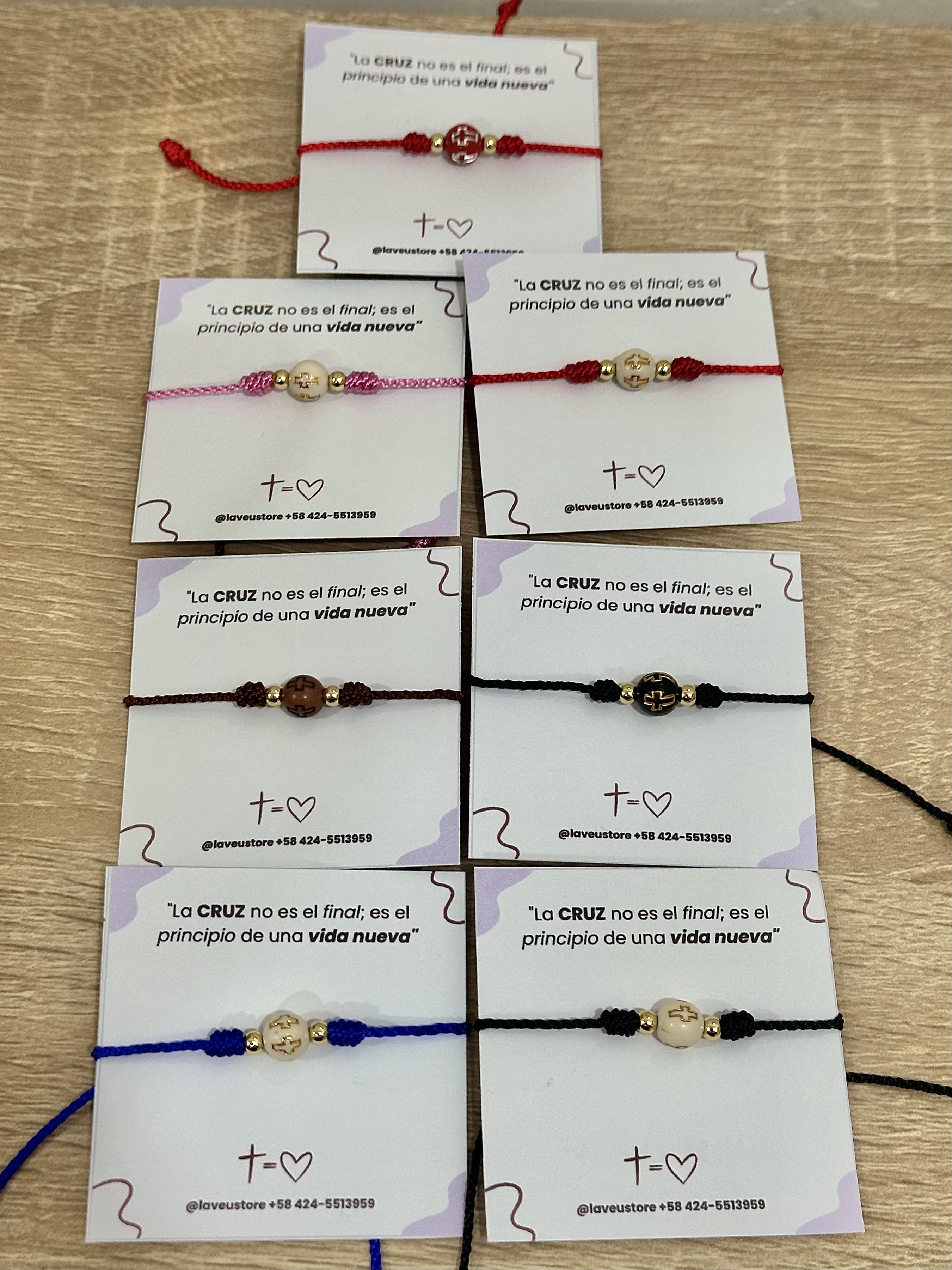 Pulseras cruz gruesa 2