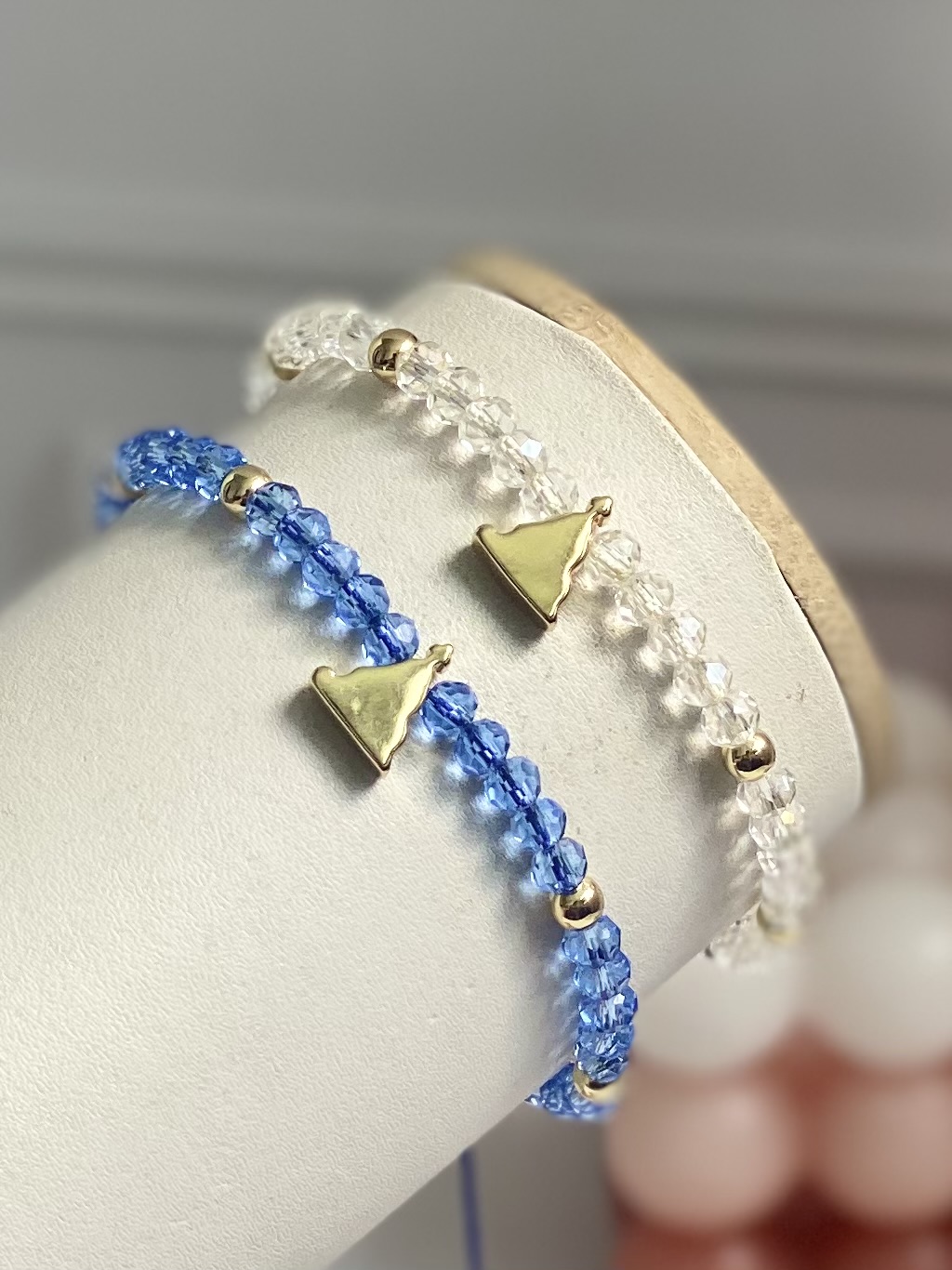Pulseras divina pastora cristal 
